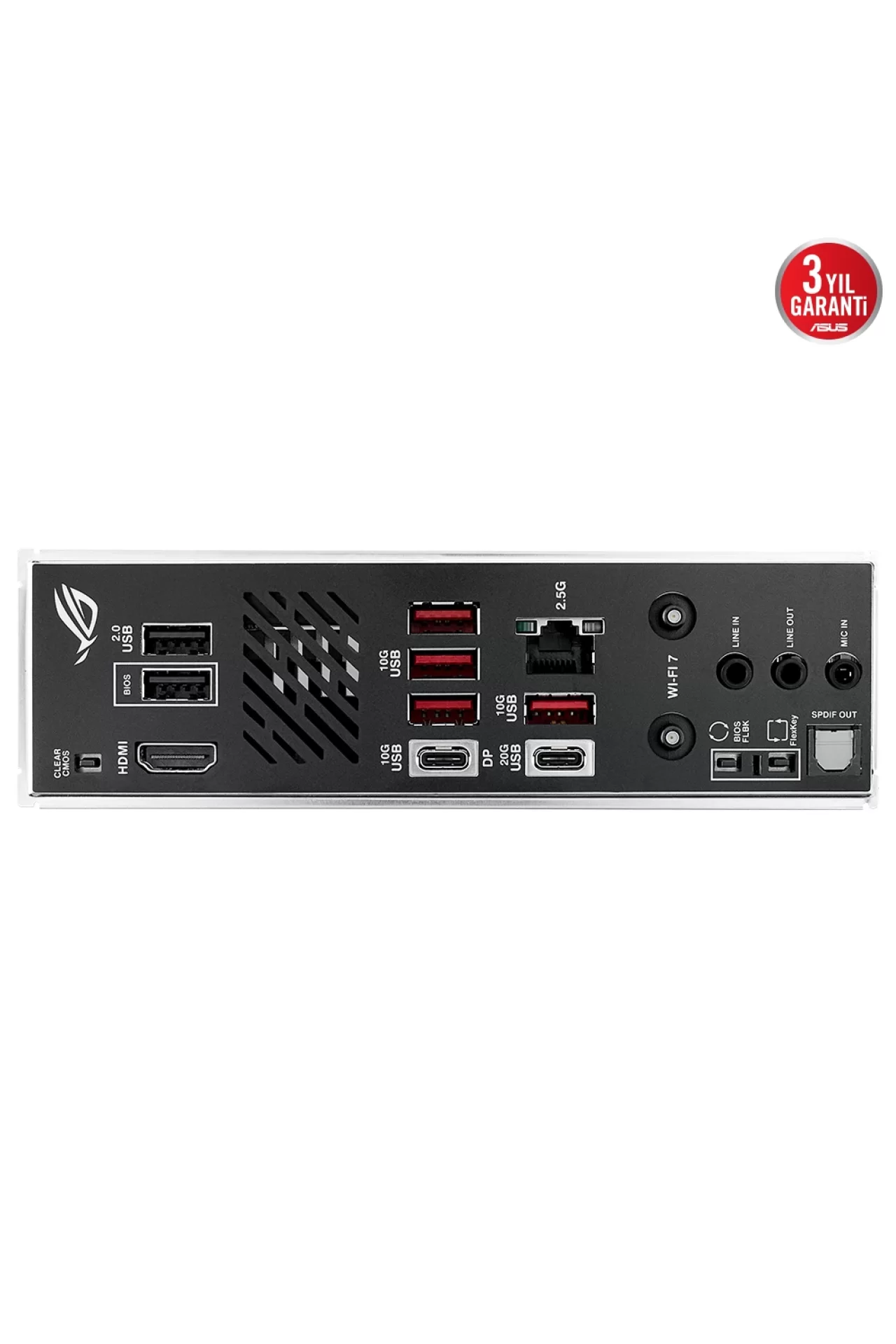 Asus ROG Strix B850-I Gaming WiFi 8400MHz (OC) DDR5 Soket AM5 M.2 HDMI DP Mini-ITX Anakart