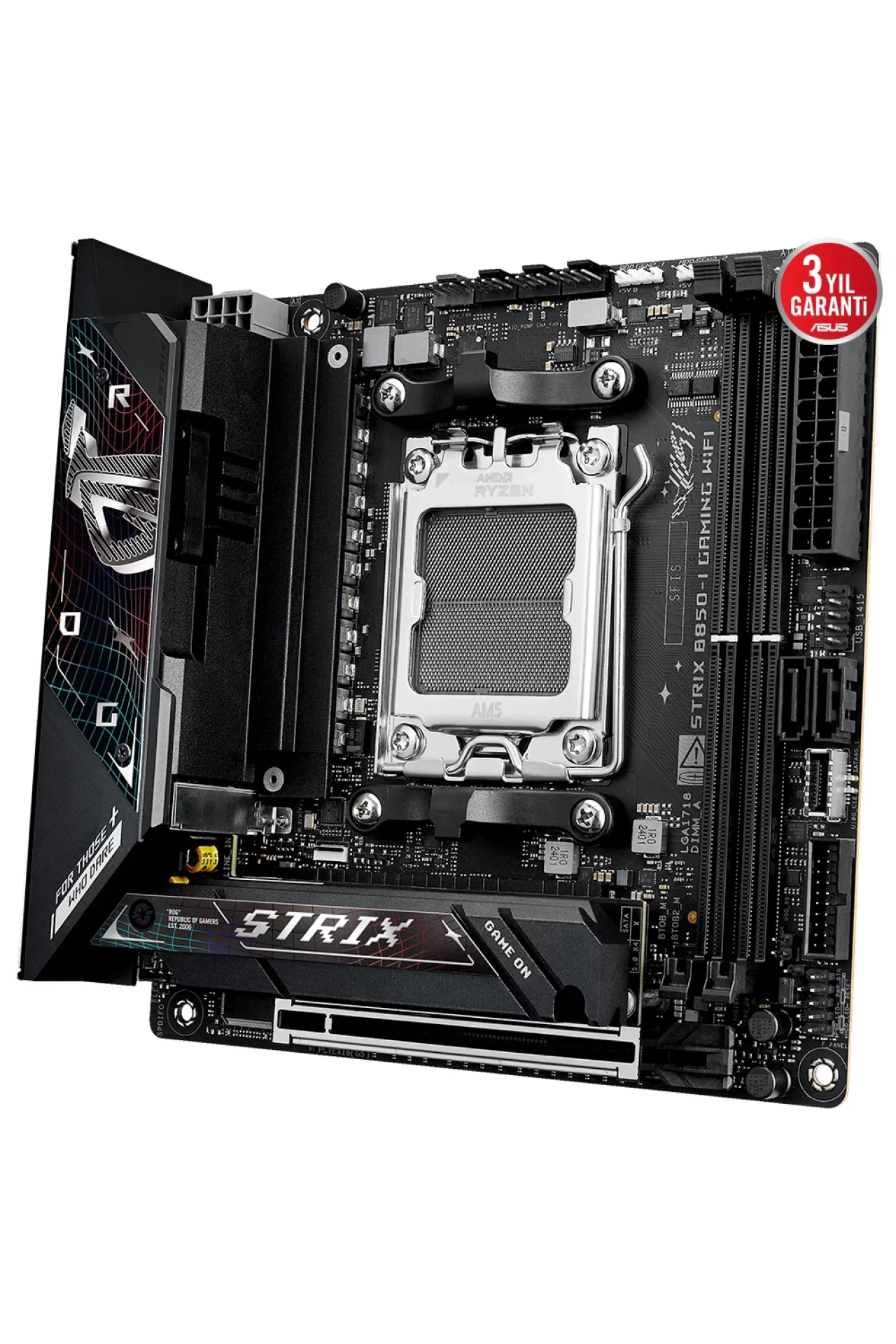 Asus ROG Strix B850-I Gaming WiFi 8400MHz (OC) DDR5 Soket AM5 M.2 HDMI DP Mini-ITX Anakart