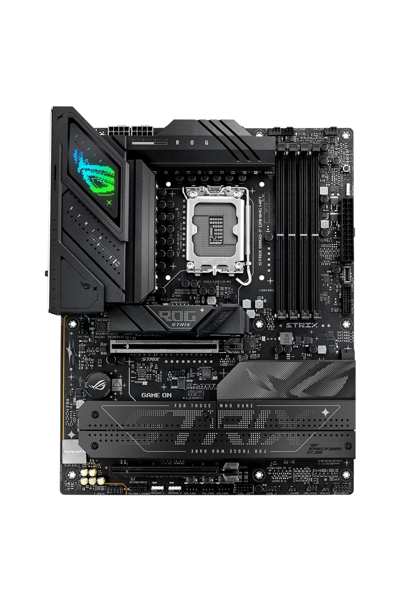 Asus ROG Strix B860-F Gaming WiFi 9066MHz (OC) DDR5 Soket LGA1851 M.2 HDMI DP Thunderbolt ATX Anakart