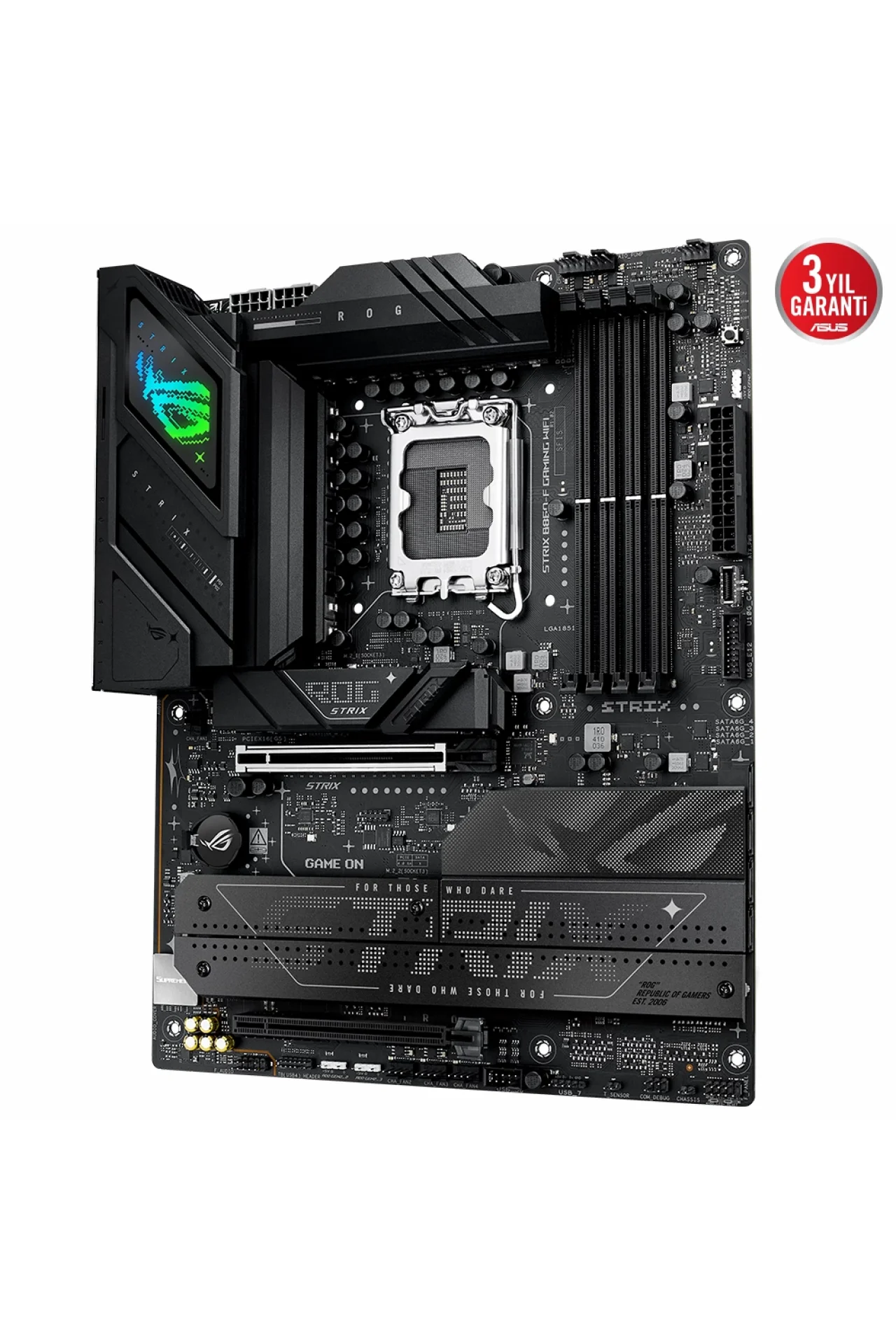 Asus ROG Strix B860-F Gaming WiFi 9066MHz (OC) DDR5 Soket LGA1851 M.2 HDMI DP Thunderbolt ATX Anakart
