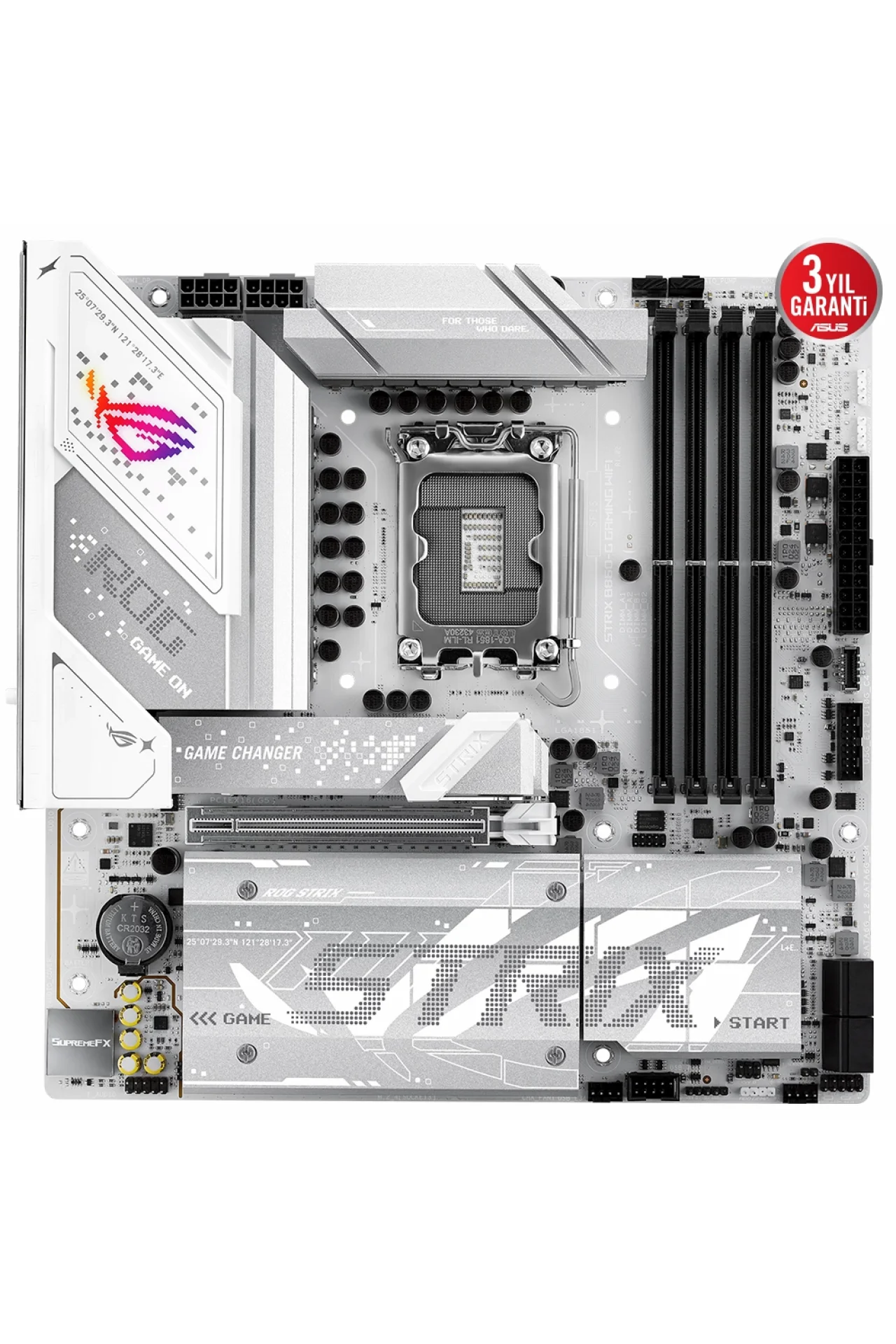 Asus ROG Strix B860-G Gaming WiFi 9066MHz (OC) DDR5 Soket LGA1851 M.2 HDMI DP Thunderbolt mATX Anakart