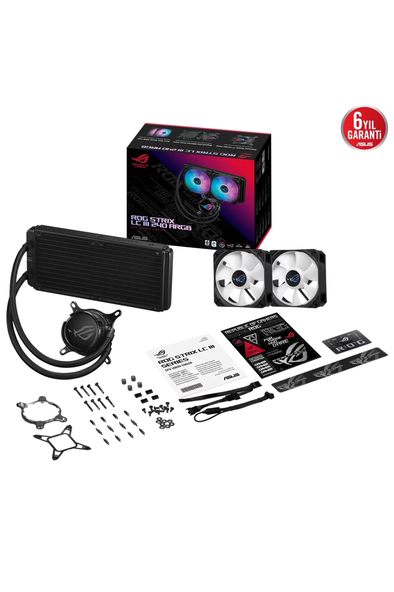 Asus ROG Strix LC III 240 ARGB Sıvı İşlemci Soğutucu