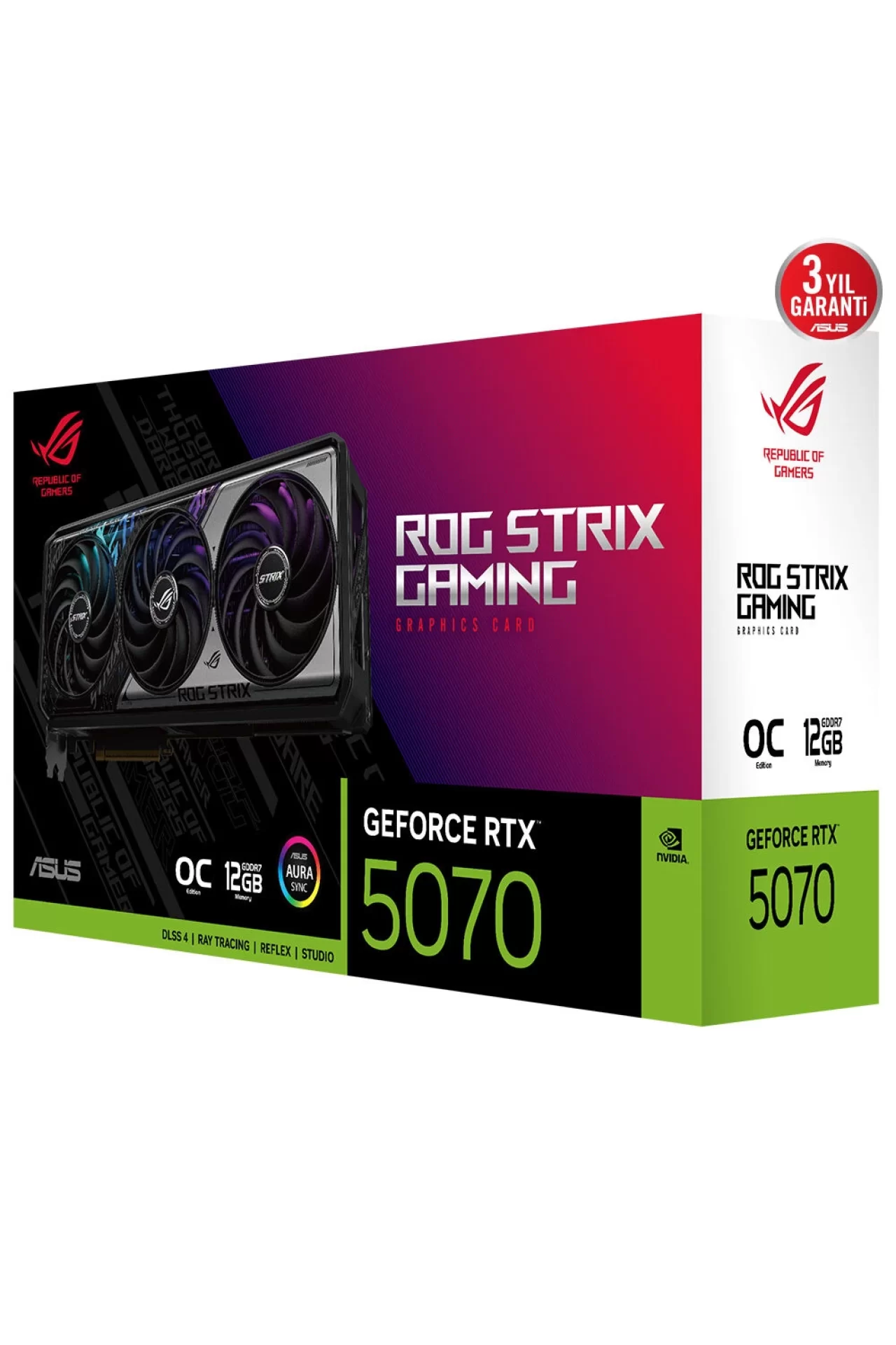 Asus ROG Strix GeForce RTX 5070 OC Ekran Kartı