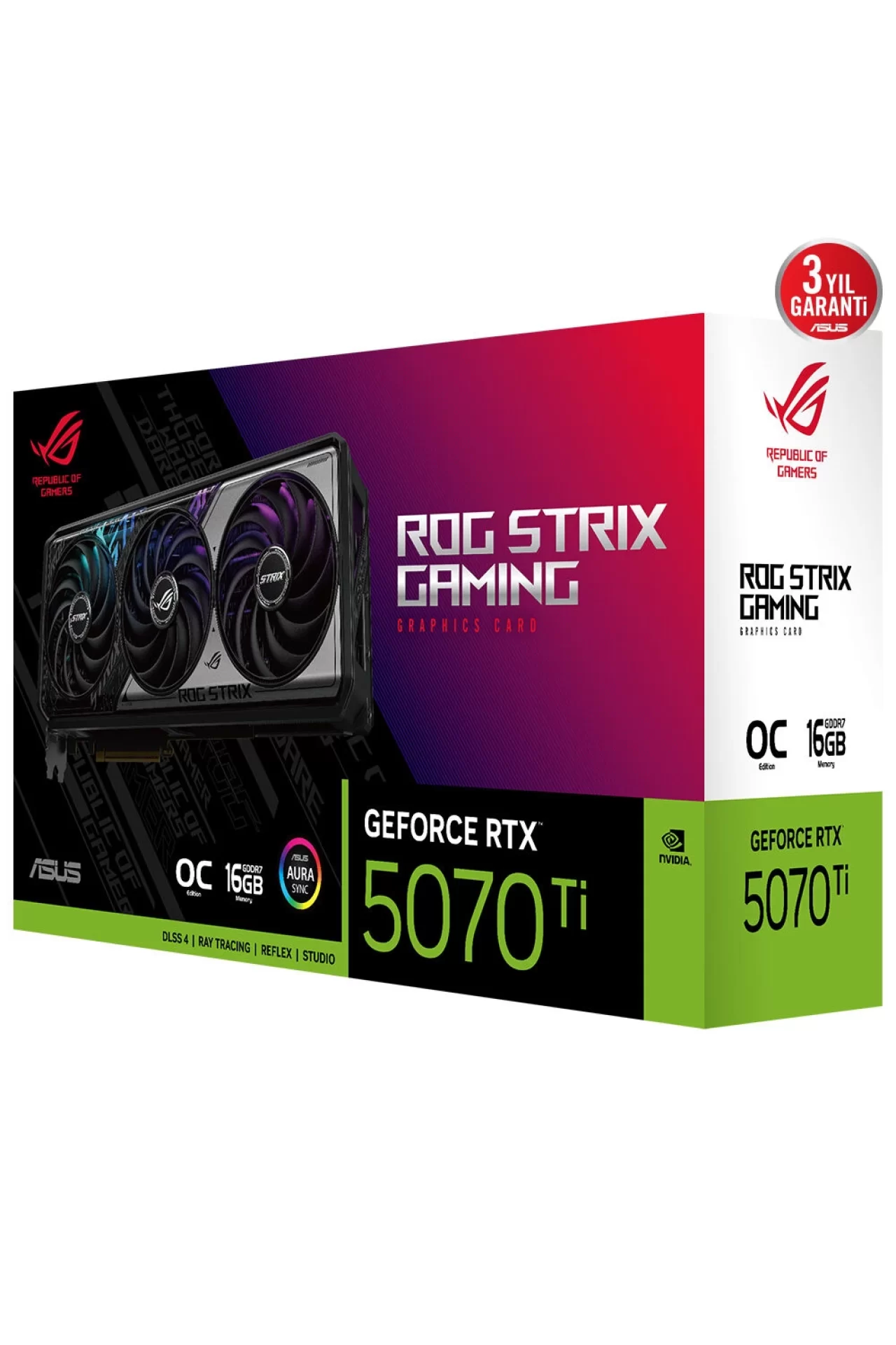 Asus ROG Strix GeForce RTX 5070 Ti SUPER OC Gaming Ekran Kartı