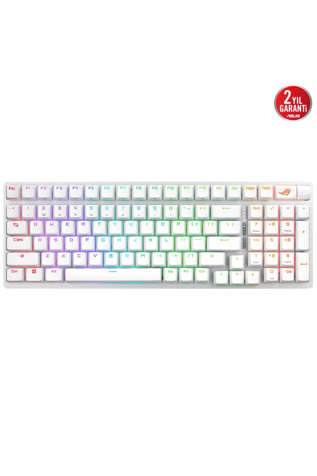 Asus ROG Strix Scope II ROG NX Snow Switch RGB Kablolu Türkçe Mekanik Gaming Klavye