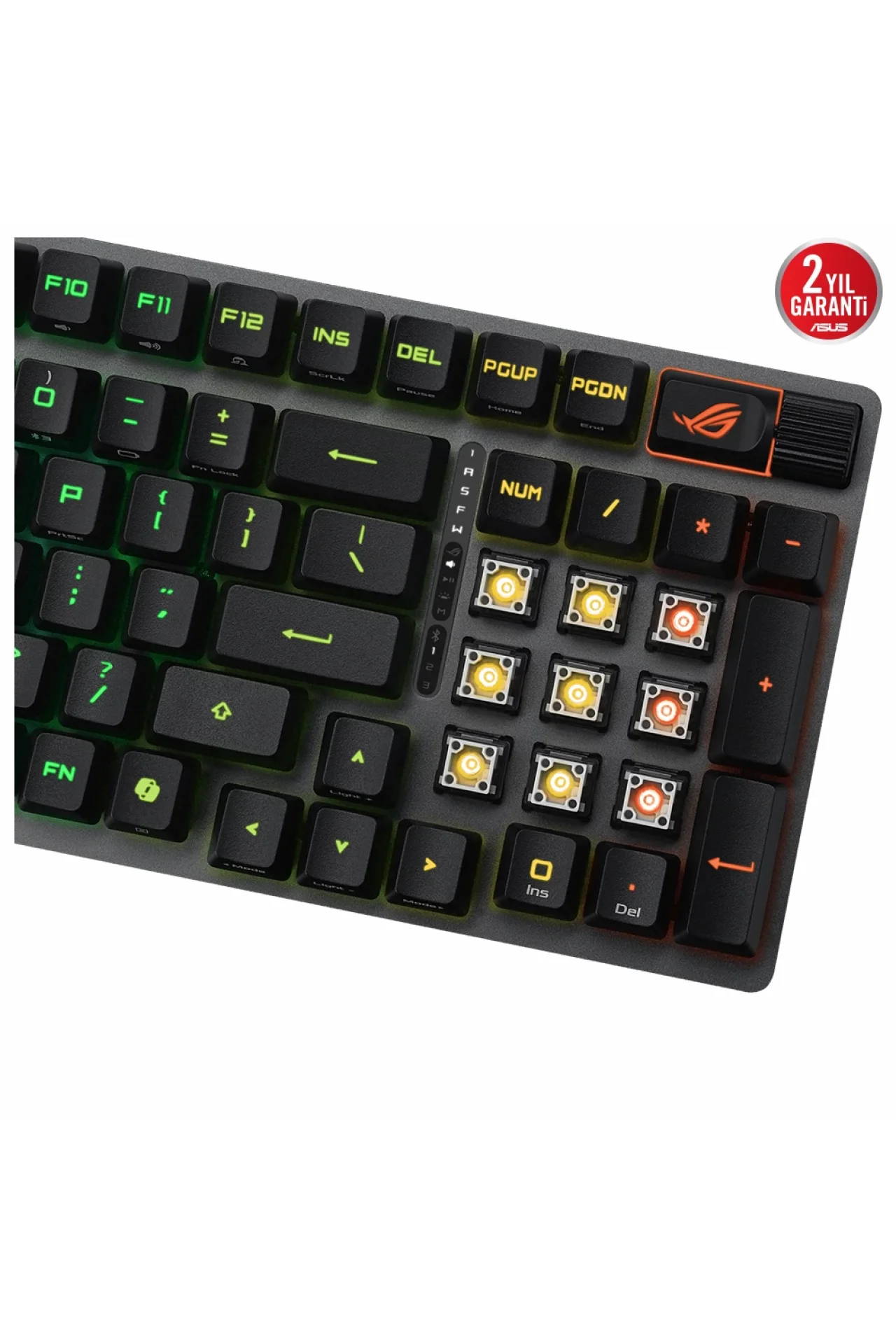 Asus ROG Strix Scope II 96 NX Snow Switch RGB Kablosuz Hotswap İngilizce Siyah Mekanik Gaming Klavye