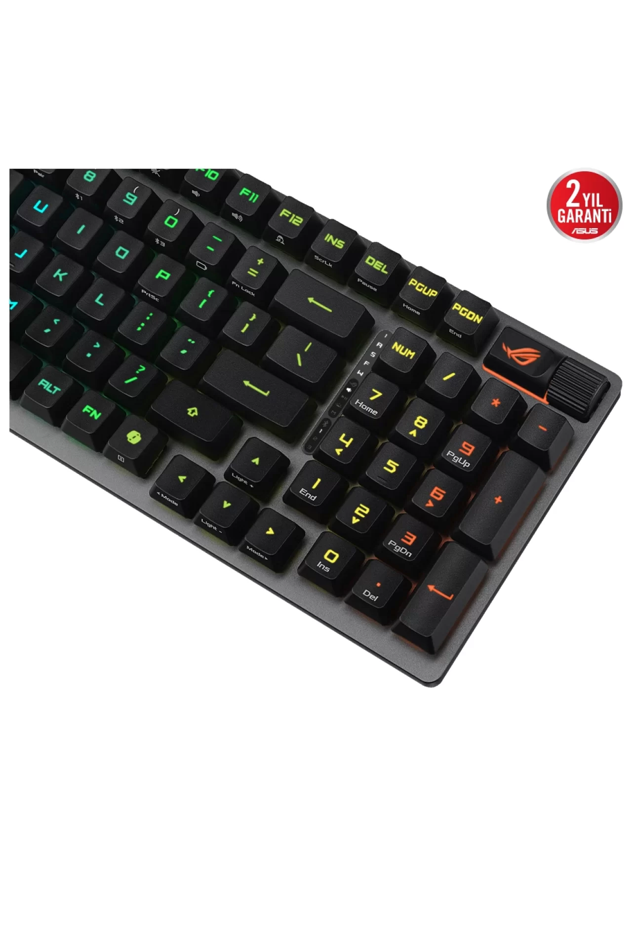 Asus ROG Strix Scope II 96 NX Snow Switch RGB Kablosuz Hotswap İngilizce Siyah Mekanik Gaming Klavye
