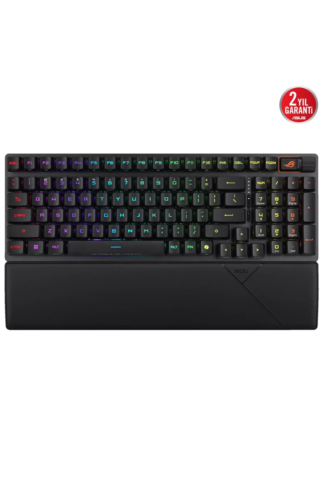Asus ROG Strix Scope II 96 NX Snow Switch RGB Kablosuz Hotswap İngilizce Siyah Mekanik Gaming Klavye