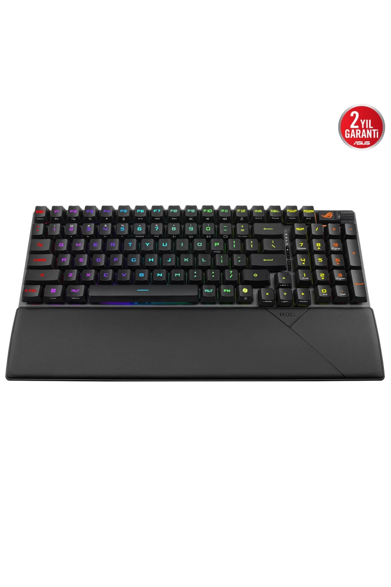 Asus ROG Strix Scope II 96 NX Snow Switch RGB Kablosuz Hotswap İngilizce Siyah Mekanik Gaming Klavye