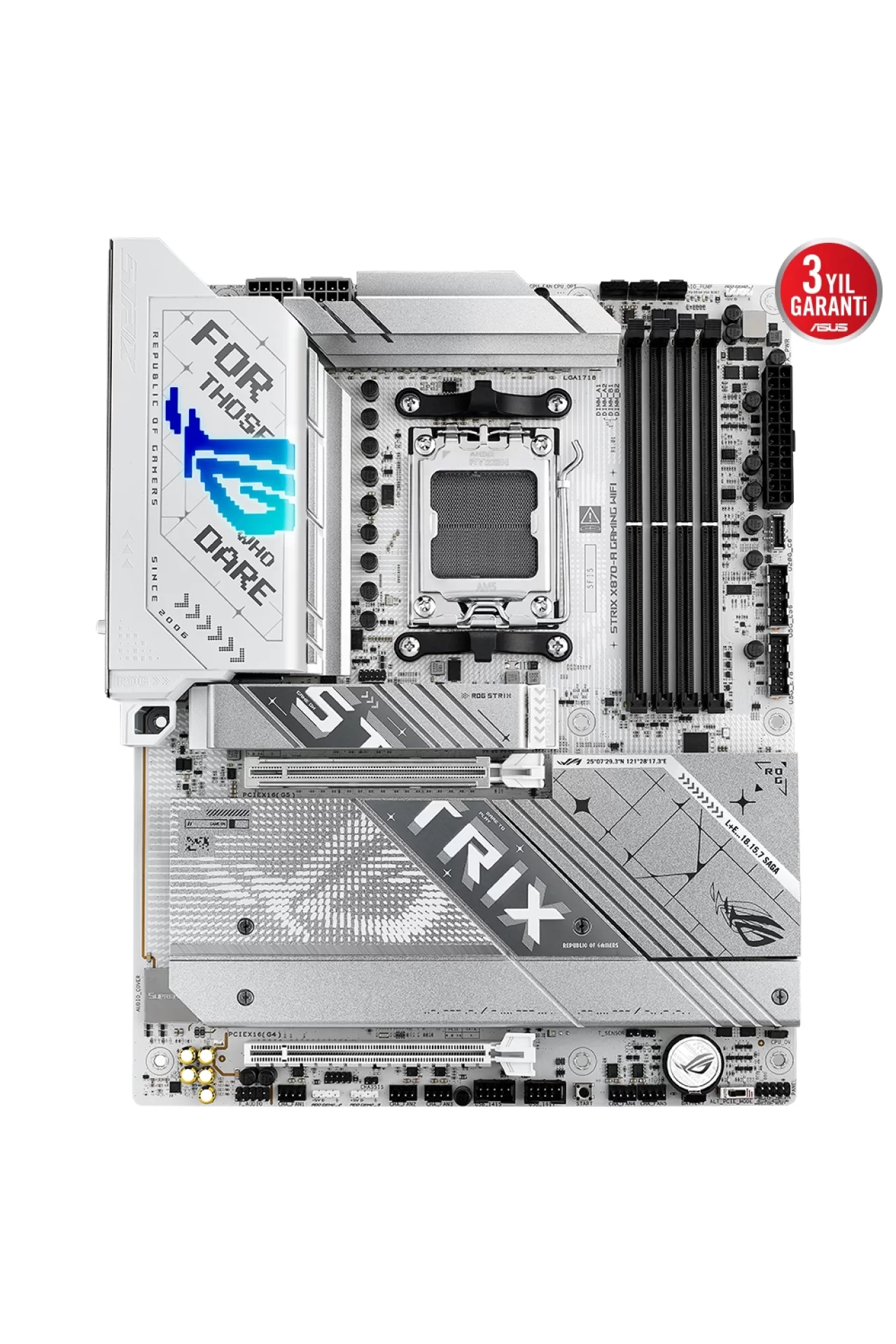 Asus ROG Strix X870-A Gaming WiFi 8000MHz(OC) DDR5 Soket AM5 M.2 HDMI DP ATX Anakart