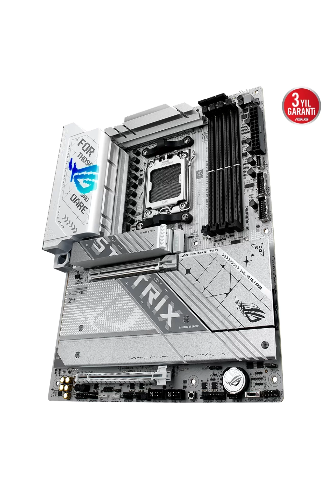Asus ROG Strix X870-A Gaming WiFi 8000MHz(OC) DDR5 Soket AM5 M.2 HDMI DP ATX Anakart