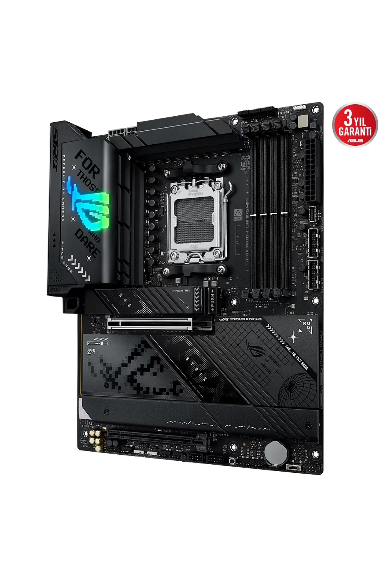 Asus ROG Strix X870-F Gaming WiFi 8000MHz(OC) DDR5 Soket AM5 M.2 HDMI ATX Anakart