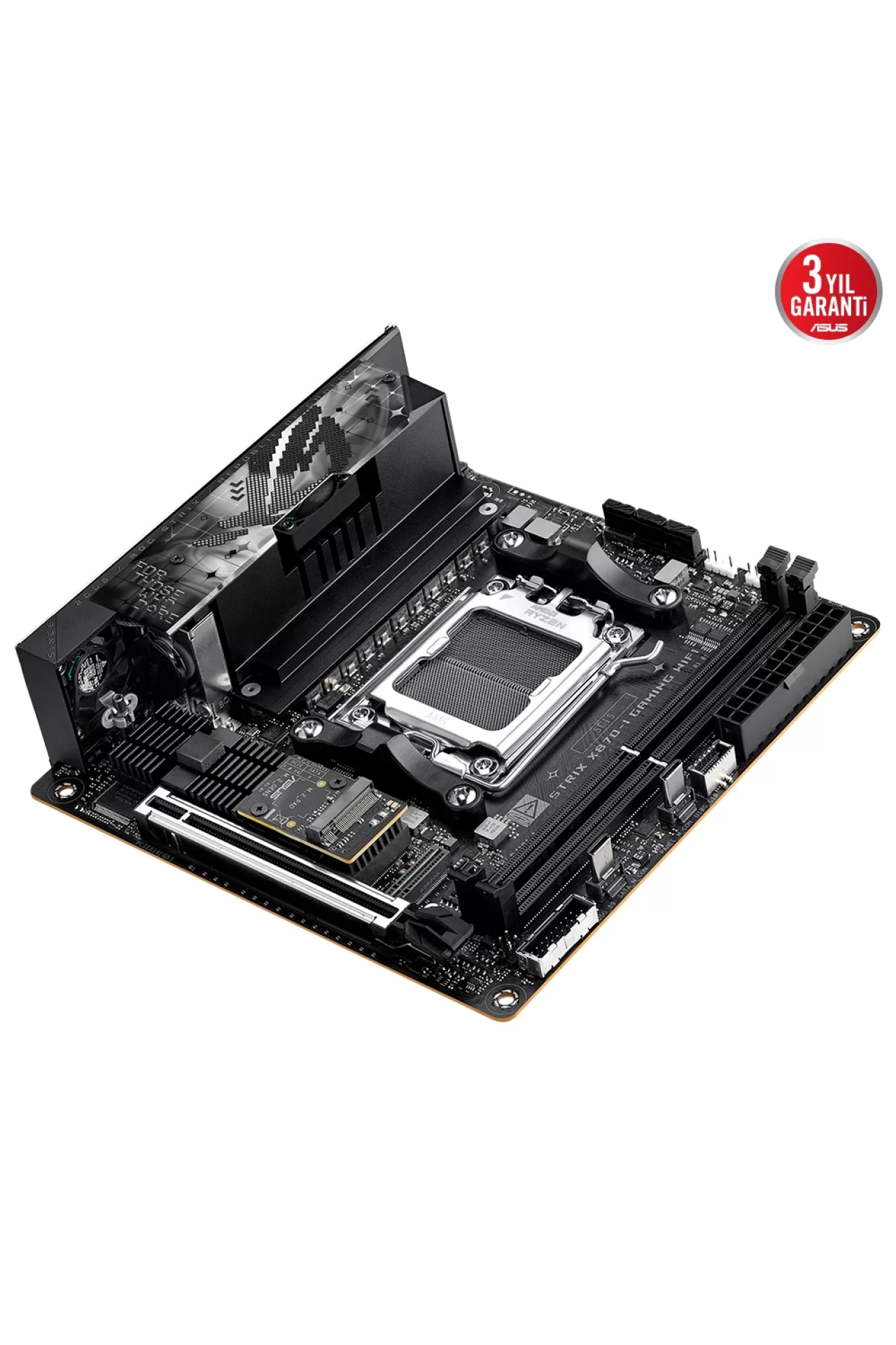 Asus ROG Strix X870-I Gaming WiFi 8600MHz(OC) DDR5 Soket AM5 M.2 HDMI Mini-ITX Anakart