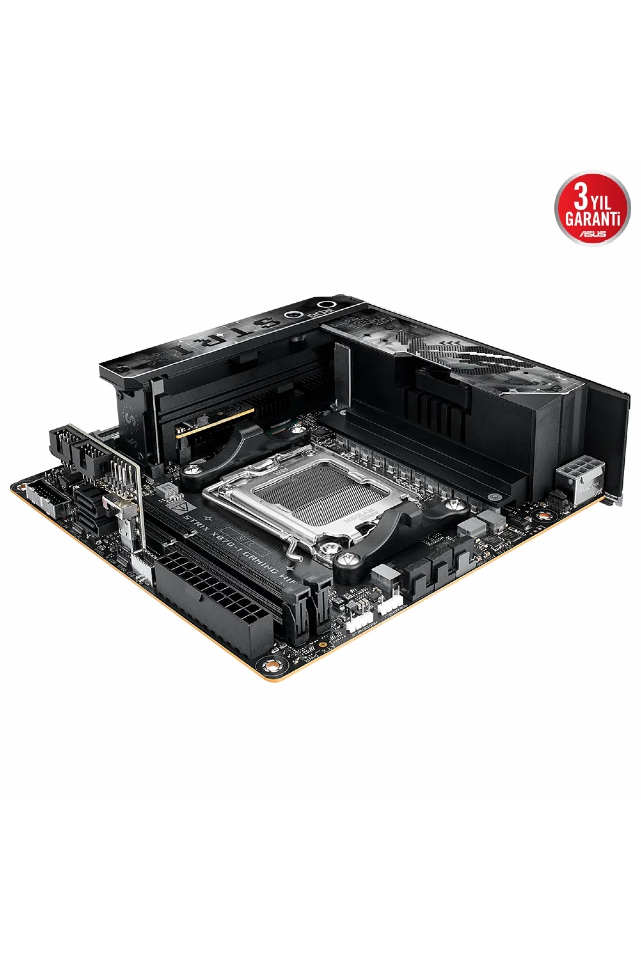 Asus ROG Strix X870-I Gaming WiFi 8600MHz(OC) DDR5 Soket AM5 M.2 HDMI Mini-ITX Anakart