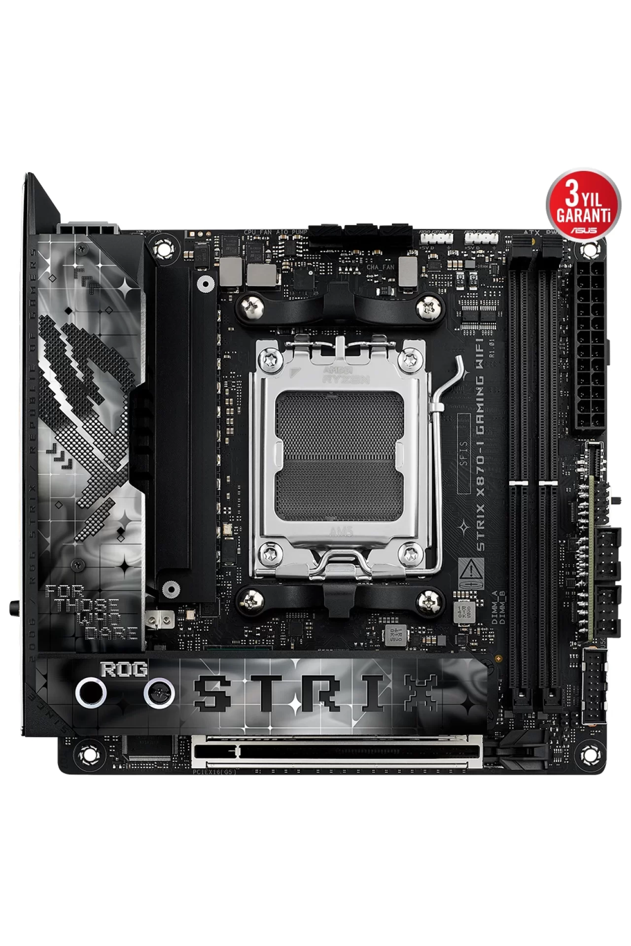 Asus ROG Strix X870-I Gaming WiFi 8600MHz(OC) DDR5 Soket AM5 M.2 HDMI Mini-ITX Anakart