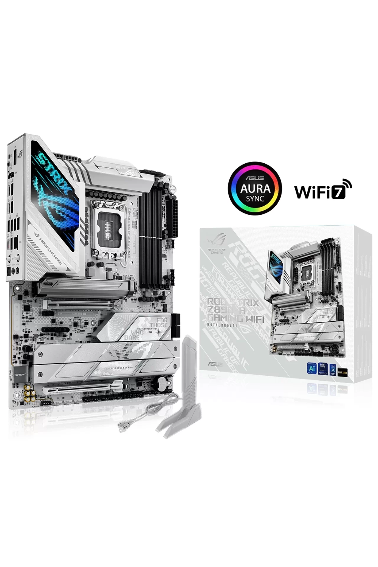 Asus ROG Strix Z890-A Gaming WiFi 8600MHz (OC) DDR5 Soket LGA1851 M.2 HDMI DP ATX Anakart