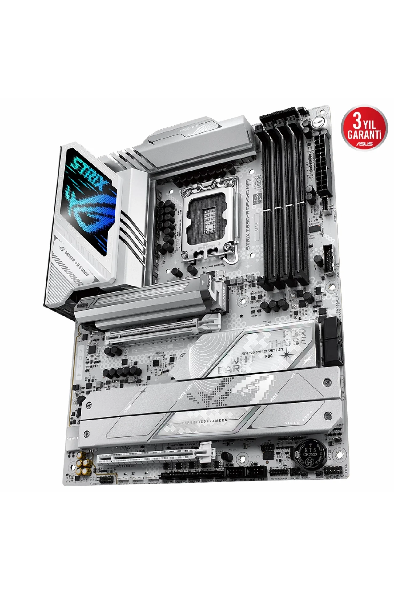Asus ROG Strix Z890-A Gaming WiFi 8600MHz (OC) DDR5 Soket LGA1851 M.2 HDMI DP ATX Anakart