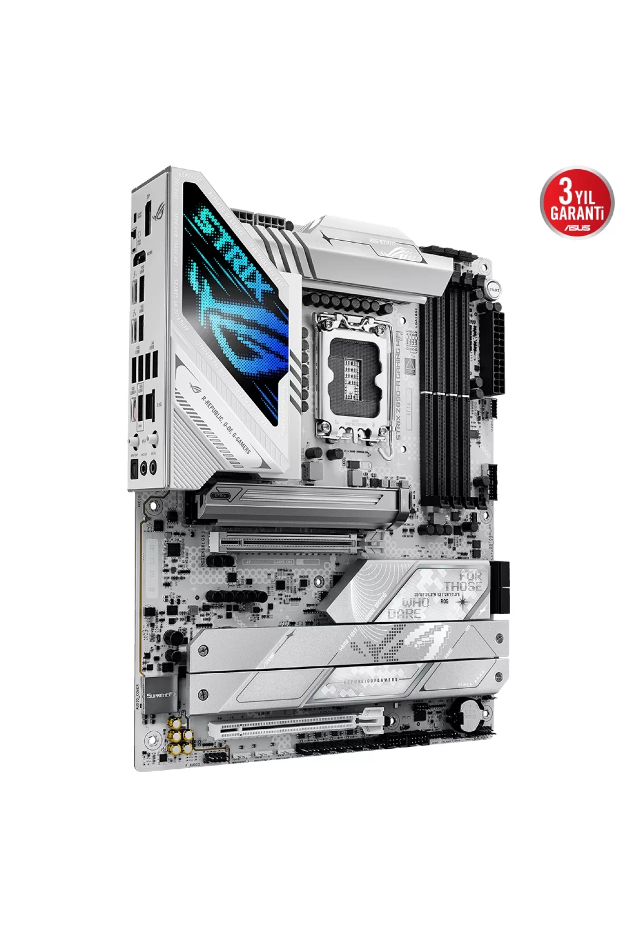 Asus ROG Strix Z890-A Gaming WiFi 8600MHz (OC) DDR5 Soket LGA1851 M.2 HDMI DP ATX Anakart