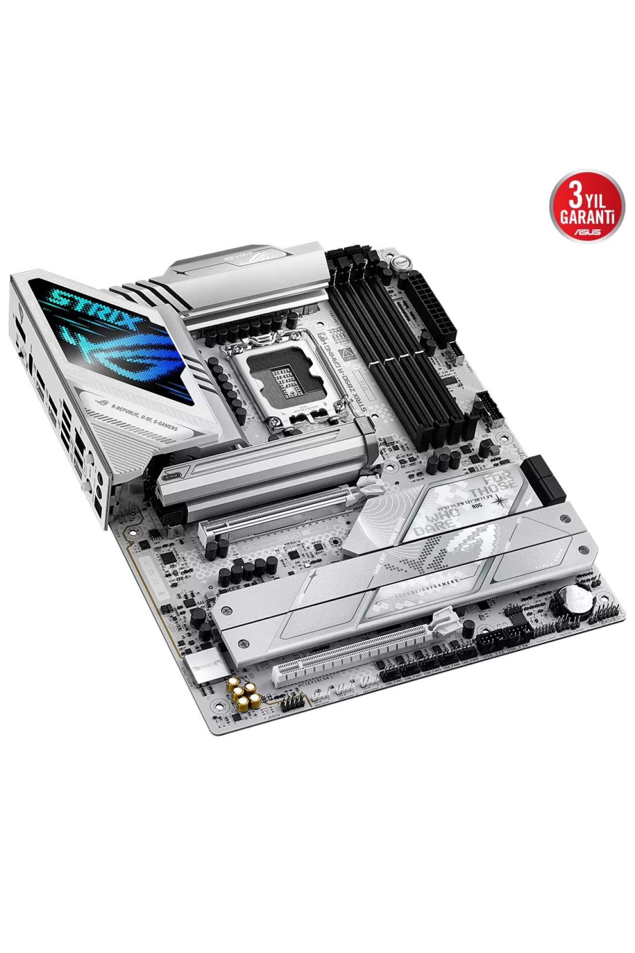 Asus ROG Strix Z890-A Gaming WiFi 8600MHz (OC) DDR5 Soket LGA1851 M.2 HDMI DP ATX Anakart