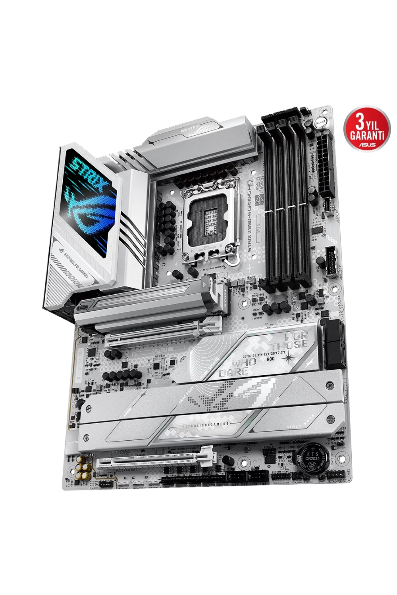Asus ROG Strix Z890-A Gaming WiFi 8600MHz (OC) DDR5 Soket LGA1851 M.2 HDMI DP ATX Anakart