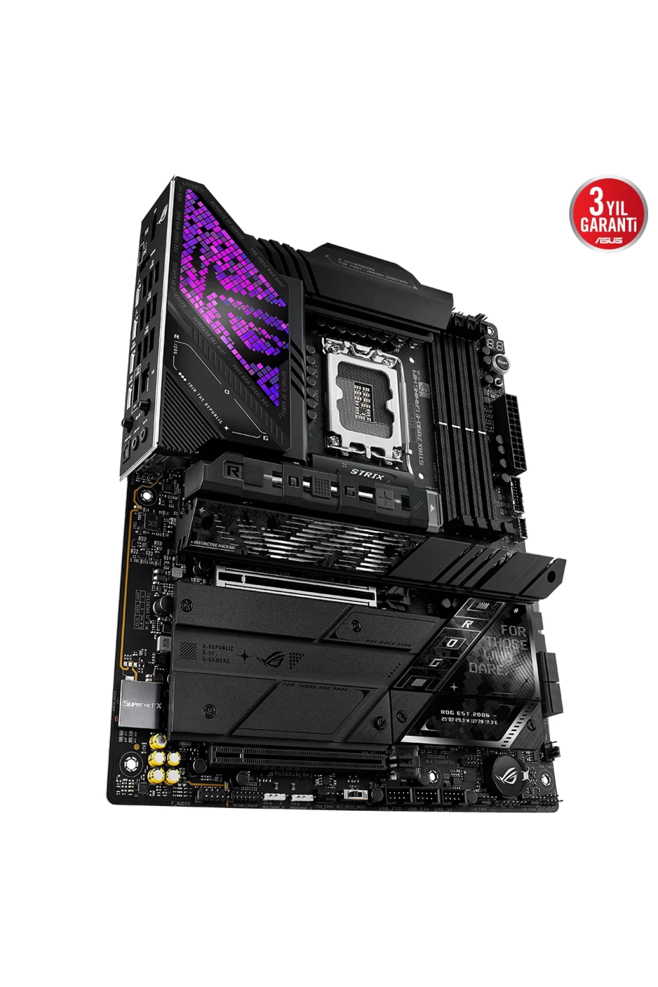 Asus ROG Strix Z890-E Gaming WiFi 8800MHz (OC) DDR5 Soket LGA1851 M.2 HMDI DP ATX Anakart