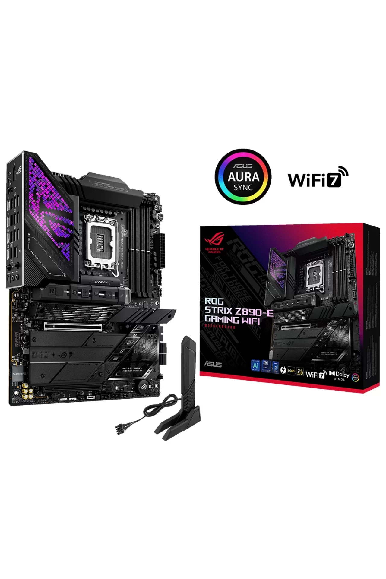 Asus ROG Strix Z890-E Gaming WiFi 8800MHz (OC) DDR5 Soket LGA1851 M.2 HMDI DP ATX Anakart