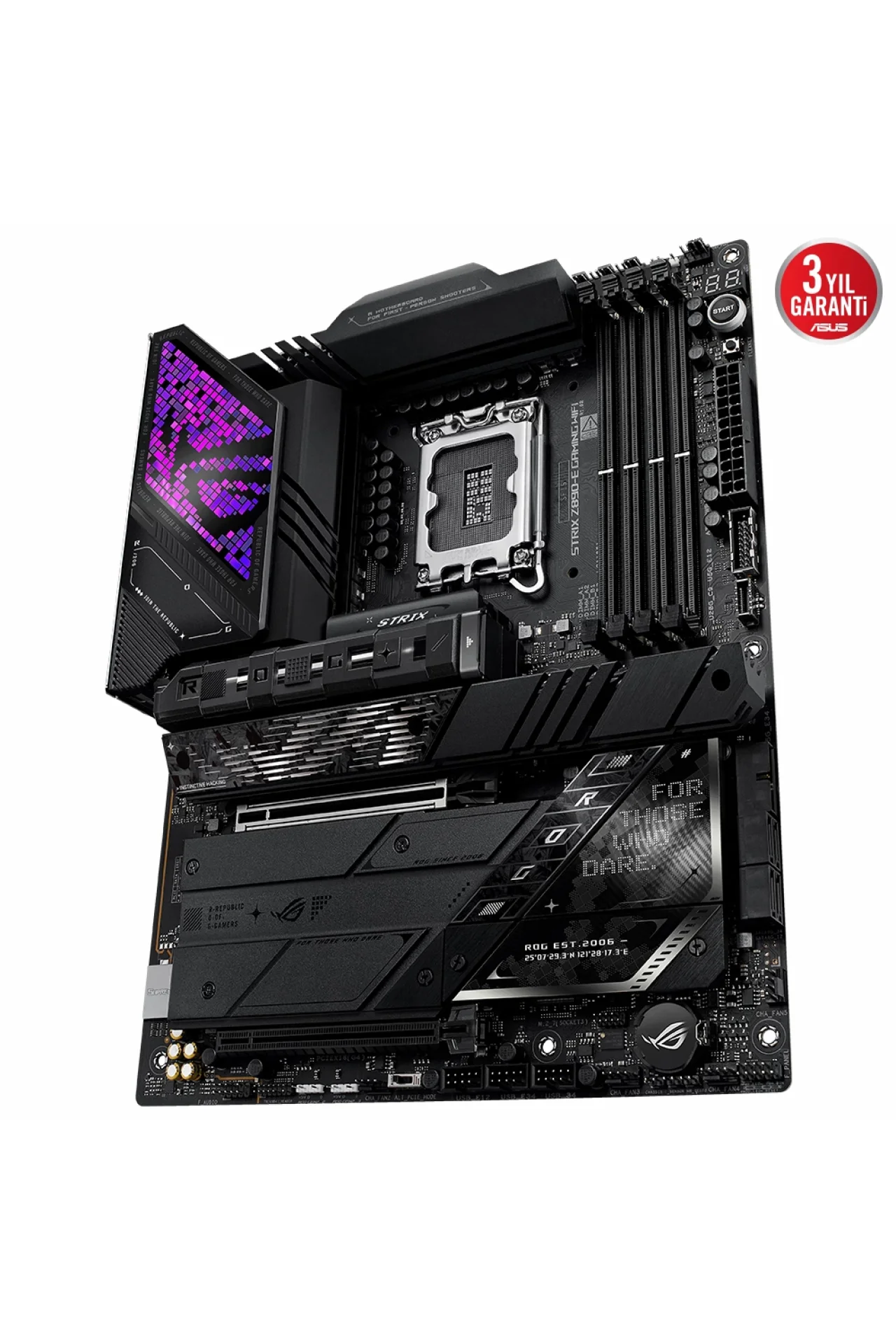 Asus ROG Strix Z890-E Gaming WiFi 8800MHz (OC) DDR5 Soket LGA1851 M.2 HMDI DP ATX Anakart