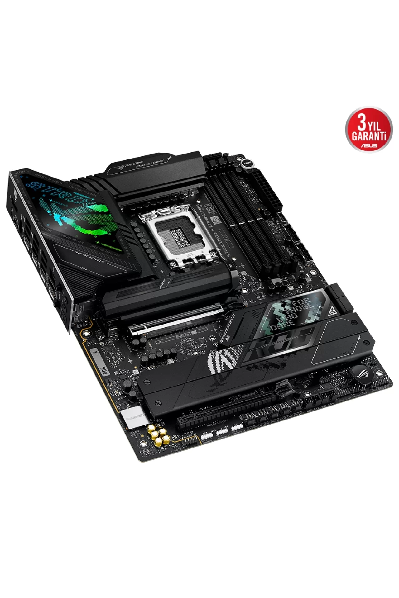 Asus ROG Strix Z890-F Gaming WiFi 8600MHz (OC) DDR5 Soket LGA1851 M.2 HDMI DP ATX Anakart