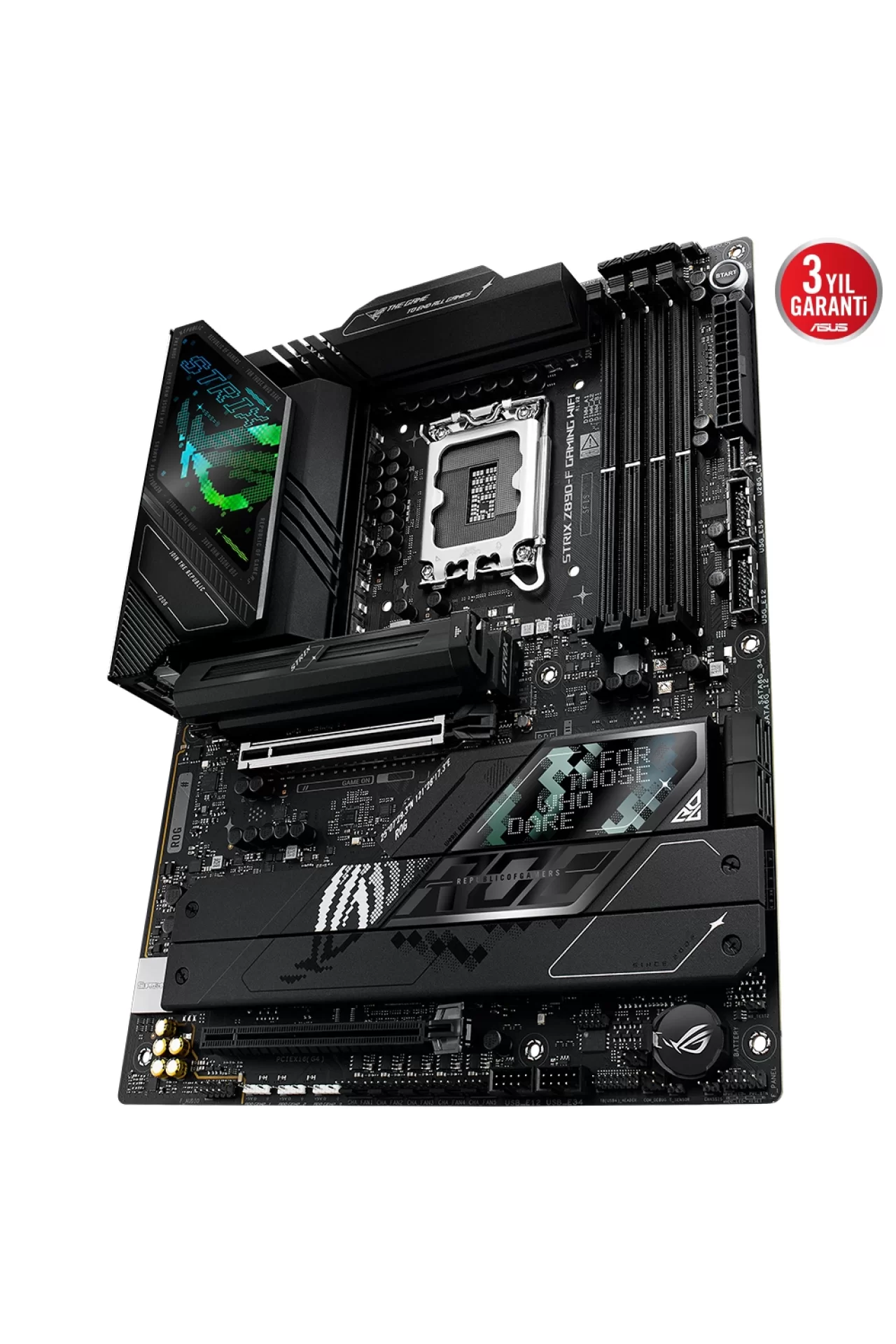 Asus ROG Strix Z890-F Gaming WiFi 8600MHz (OC) DDR5 Soket LGA1851 M.2 HDMI DP ATX Anakart