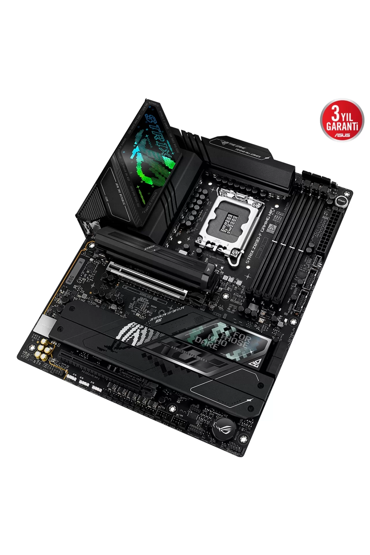 Asus ROG Strix Z890-F Gaming WiFi 8600MHz (OC) DDR5 Soket LGA1851 M.2 HDMI DP ATX Anakart