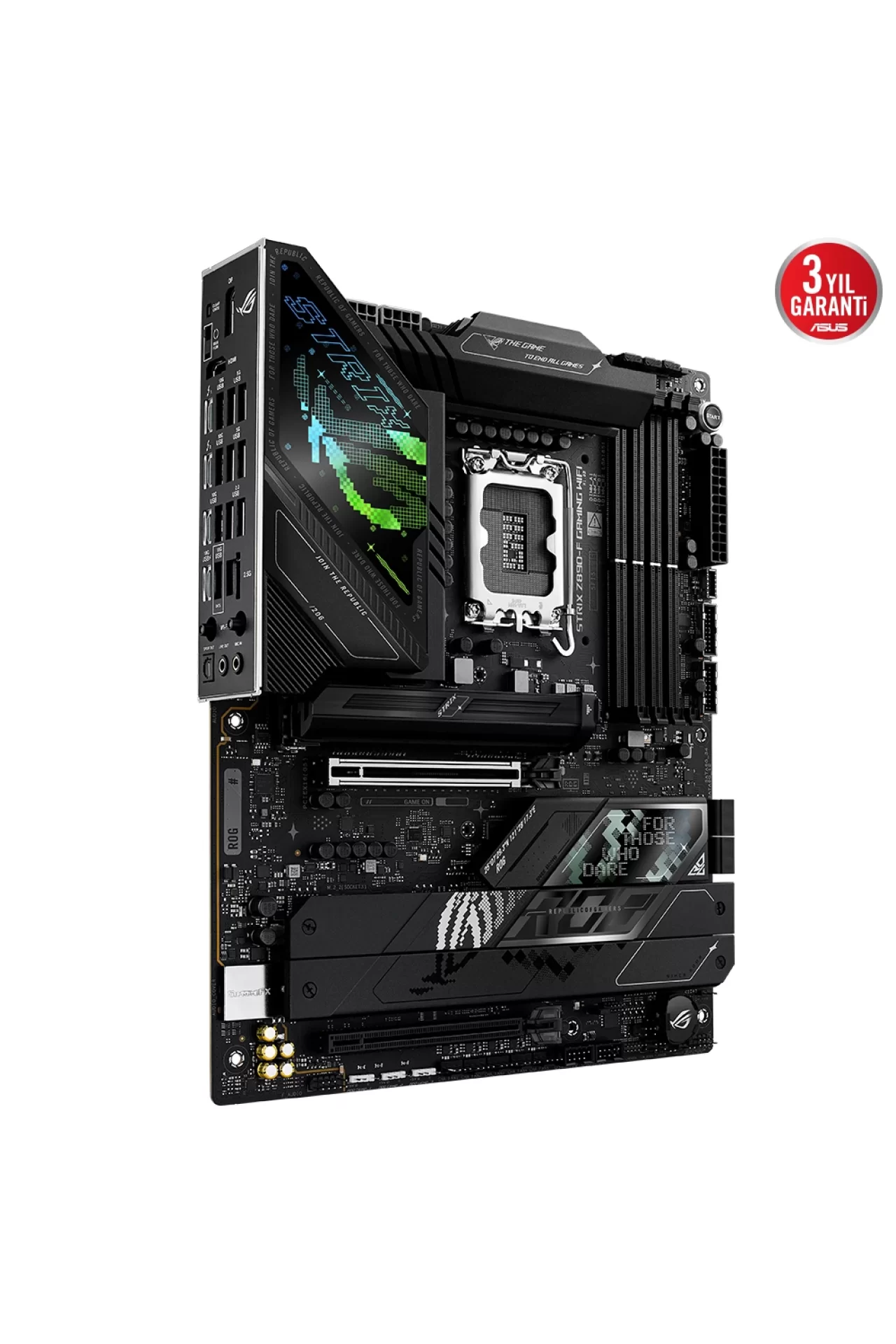 Asus ROG Strix Z890-F Gaming WiFi 8600MHz (OC) DDR5 Soket LGA1851 M.2 HDMI DP ATX Anakart