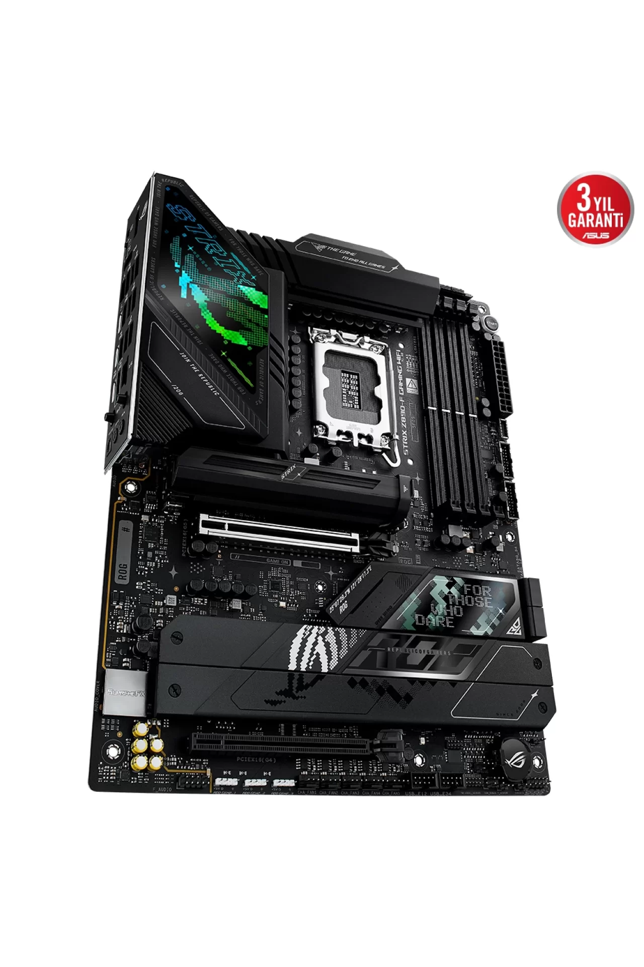 Asus ROG Strix Z890-F Gaming WiFi 8600MHz (OC) DDR5 Soket LGA1851 M.2 HDMI DP ATX Anakart