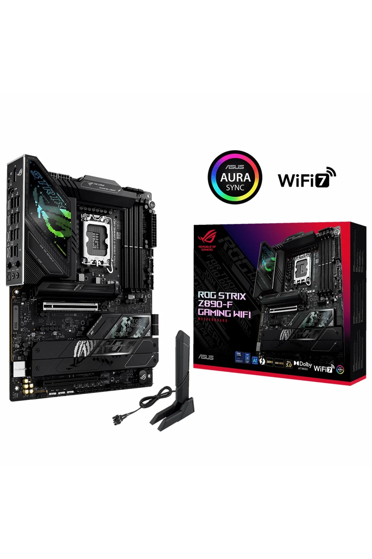 Asus ROG Strix Z890-F Gaming WiFi 8600MHz (OC) DDR5 Soket LGA1851 M.2 HDMI DP ATX Anakart