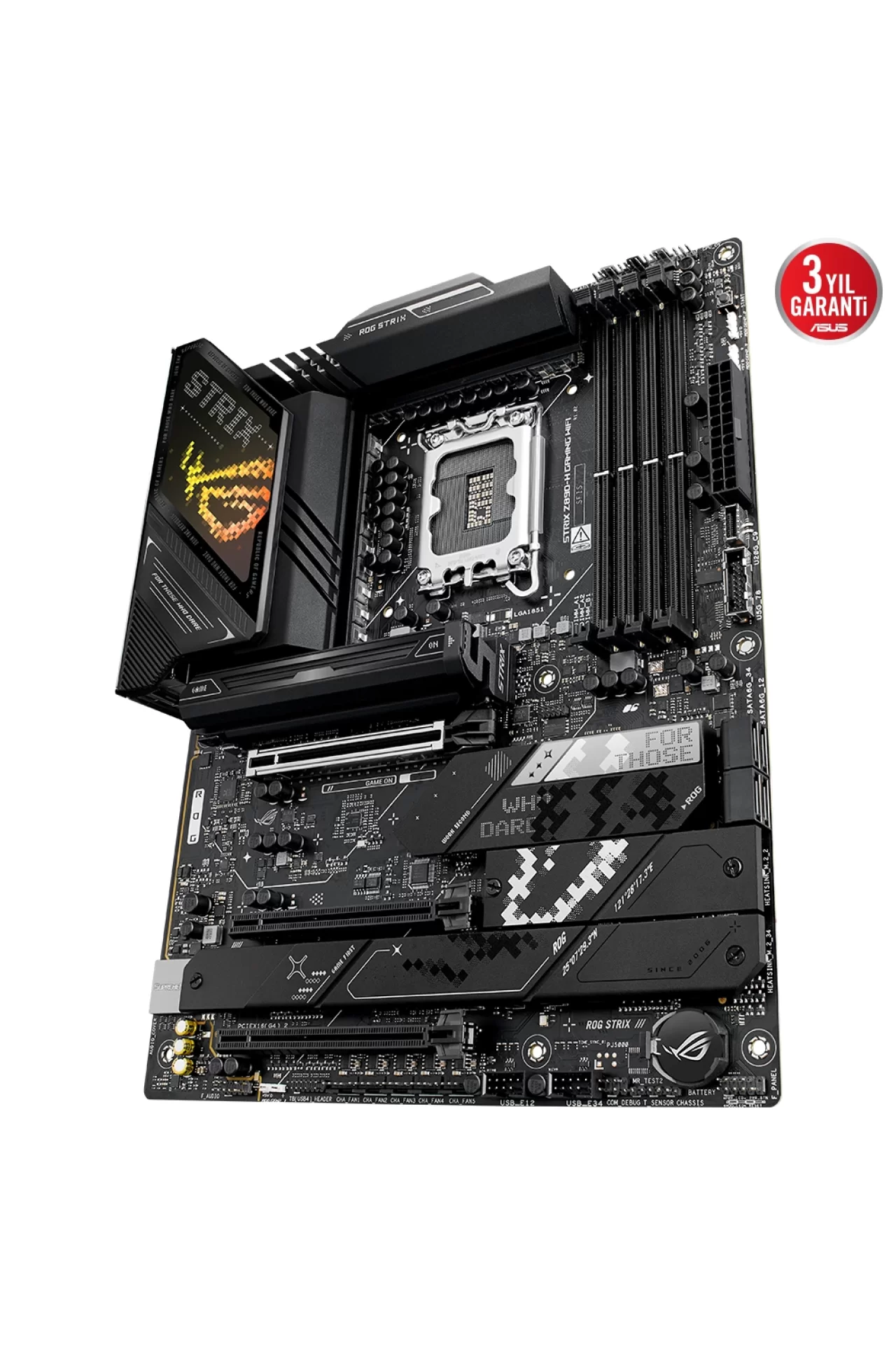Asus ROG Strix Z890-H Gaming WIFI 9066MHz (OC) DDR5 Soket LGA1851 M.2 HDMI DP ATX Anakart
