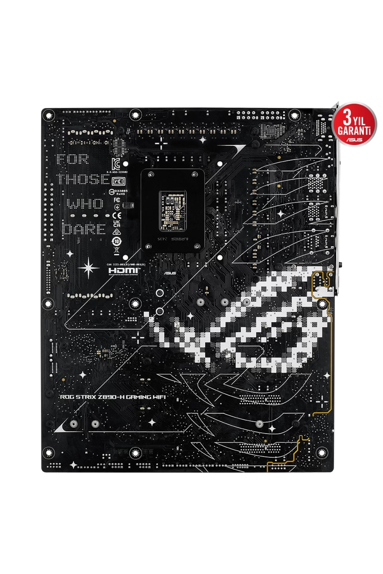 Asus ROG Strix Z890-H Gaming WIFI 9066MHz (OC) DDR5 Soket LGA1851 M.2 HDMI DP ATX Anakart
