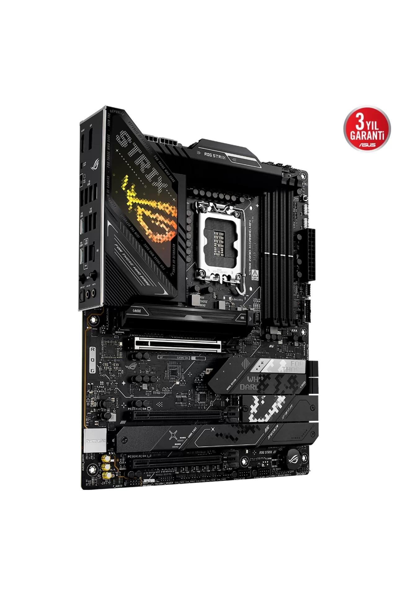 Asus ROG Strix Z890-H Gaming WIFI 9066MHz (OC) DDR5 Soket LGA1851 M.2 HDMI DP ATX Anakart