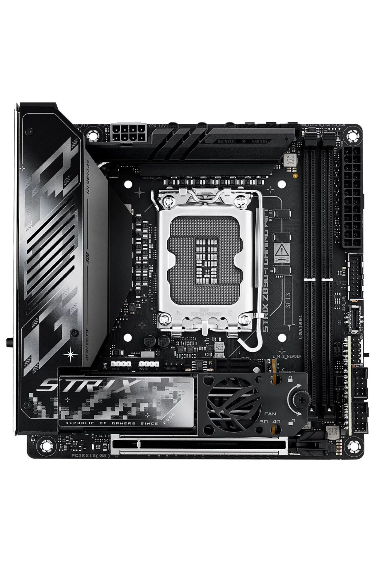 Asus ROG Strix Z890-I Gaming WiFi 8800MHz (OC) DDR5 Soket LGA1851 M.2 HDMI Mini-ITX Anakart