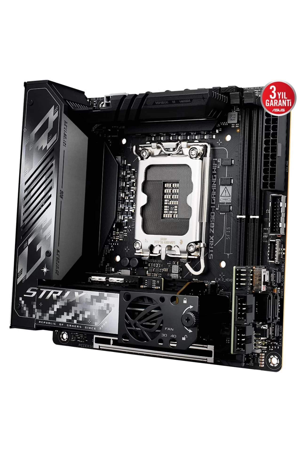 Asus ROG Strix Z890-I Gaming WiFi 8800MHz (OC) DDR5 Soket LGA1851 M.2 HDMI Mini-ITX Anakart