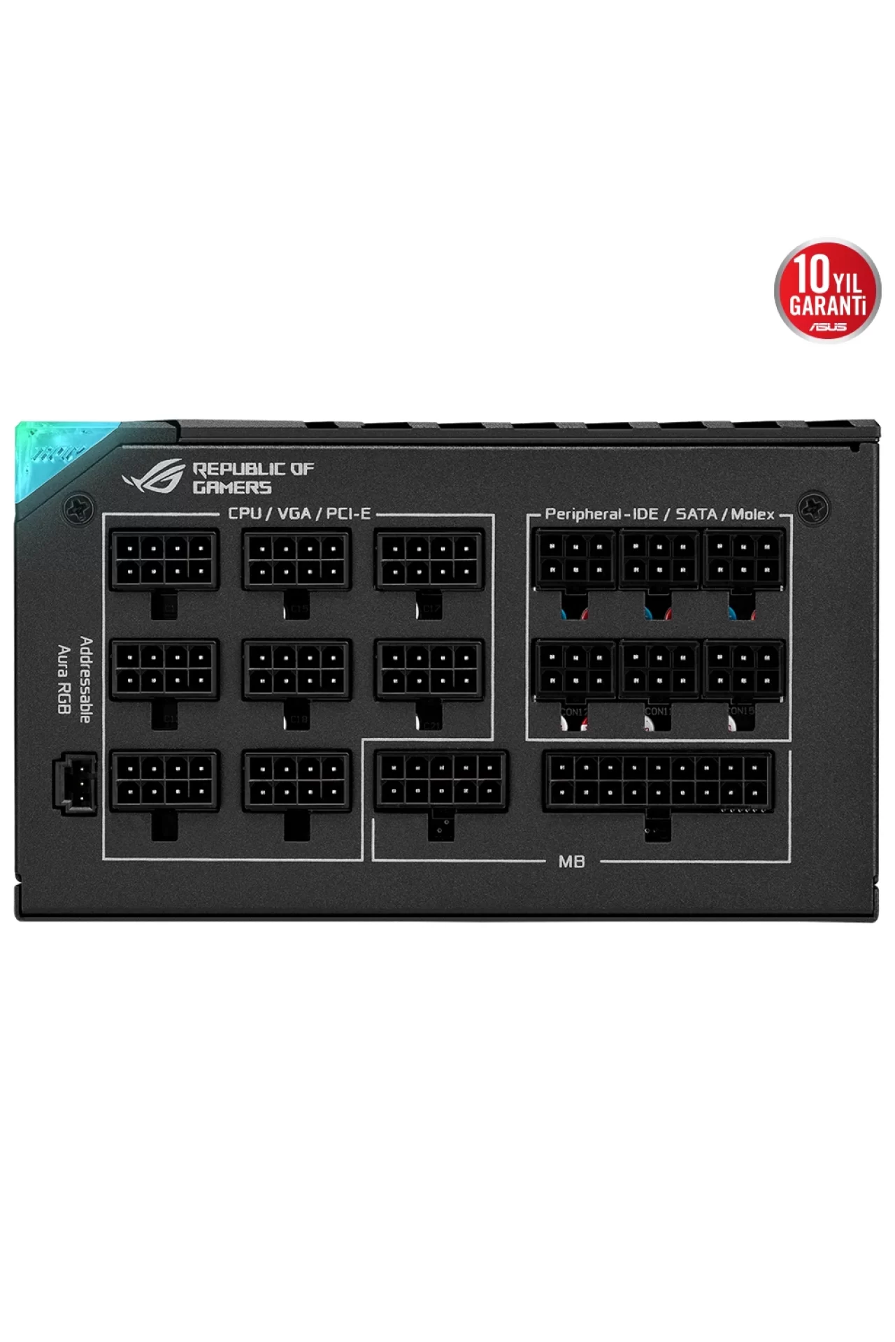 Asus ROG Thor 1000P2 V2 1000W 80+ Platinum Full Modüler 135mm Fanlı Beyaz Güç Kaynağı