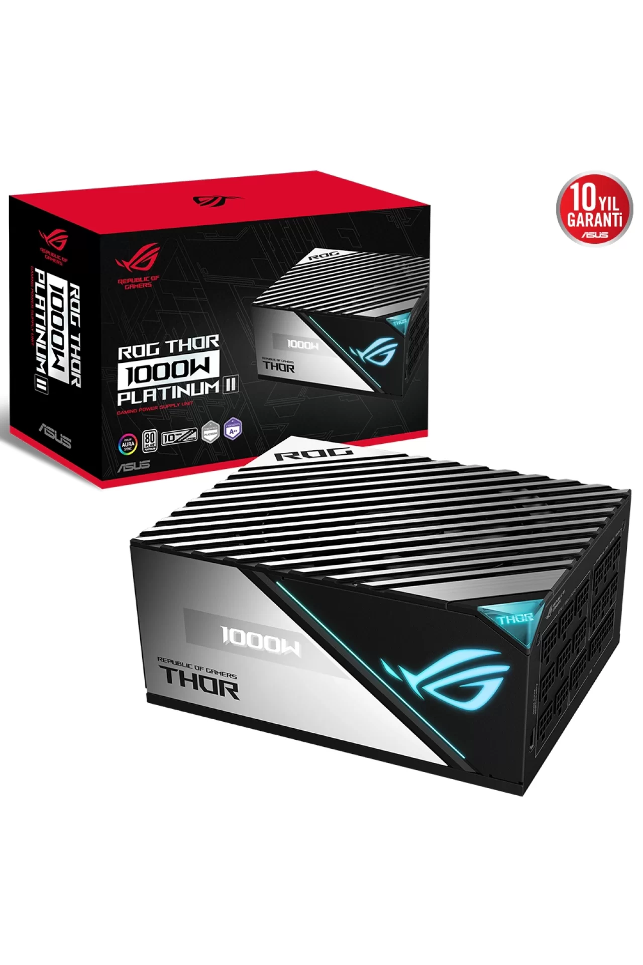 Asus ROG Thor 1000P2 V2 1000W 80+ Platinum Full Modüler 135mm Fanlı Beyaz Güç Kaynağı