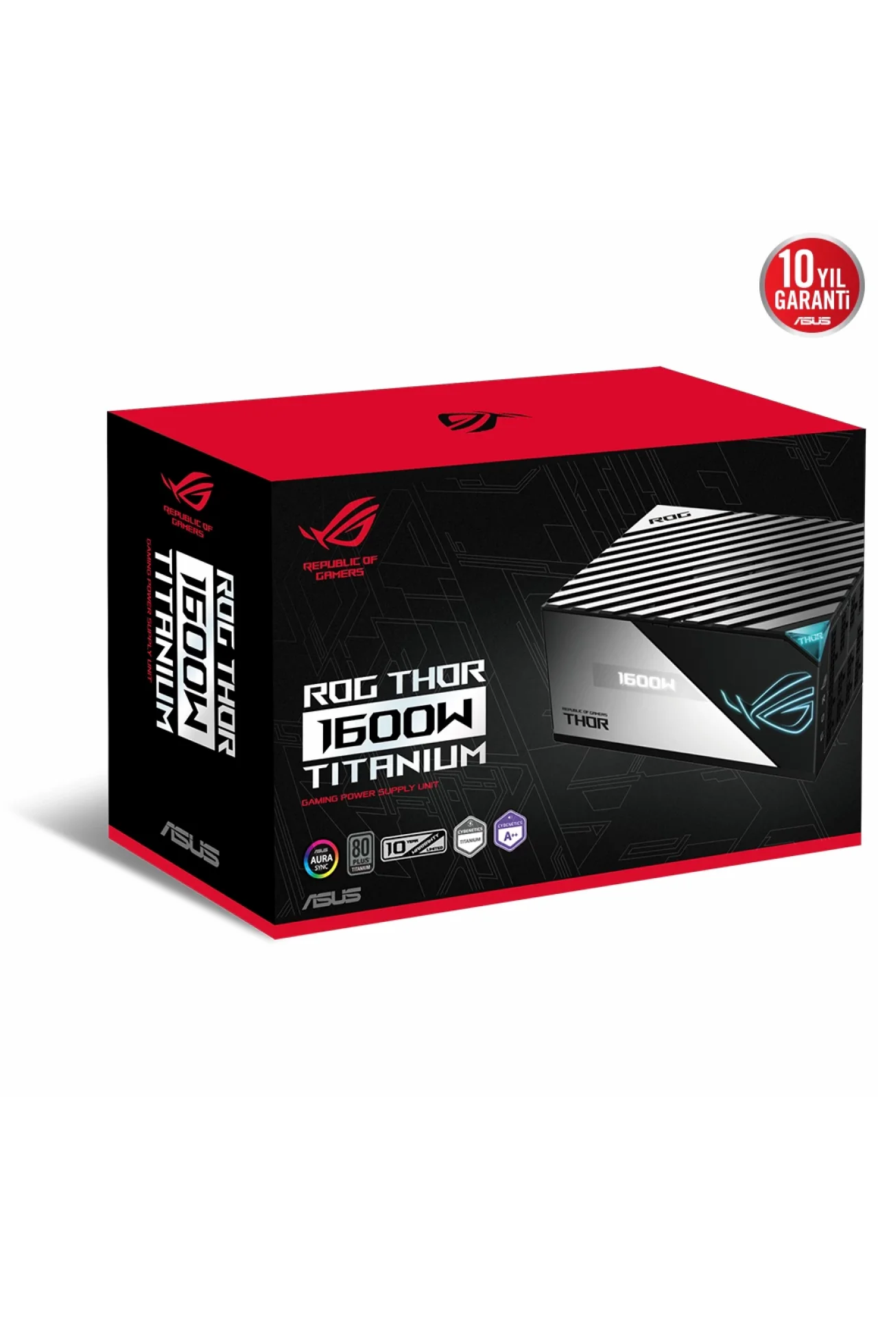 Asus ROG Strix Thor 1600T 80+ Titanium ARGB 1600W Full Modüler 135mm Fanlı PSU