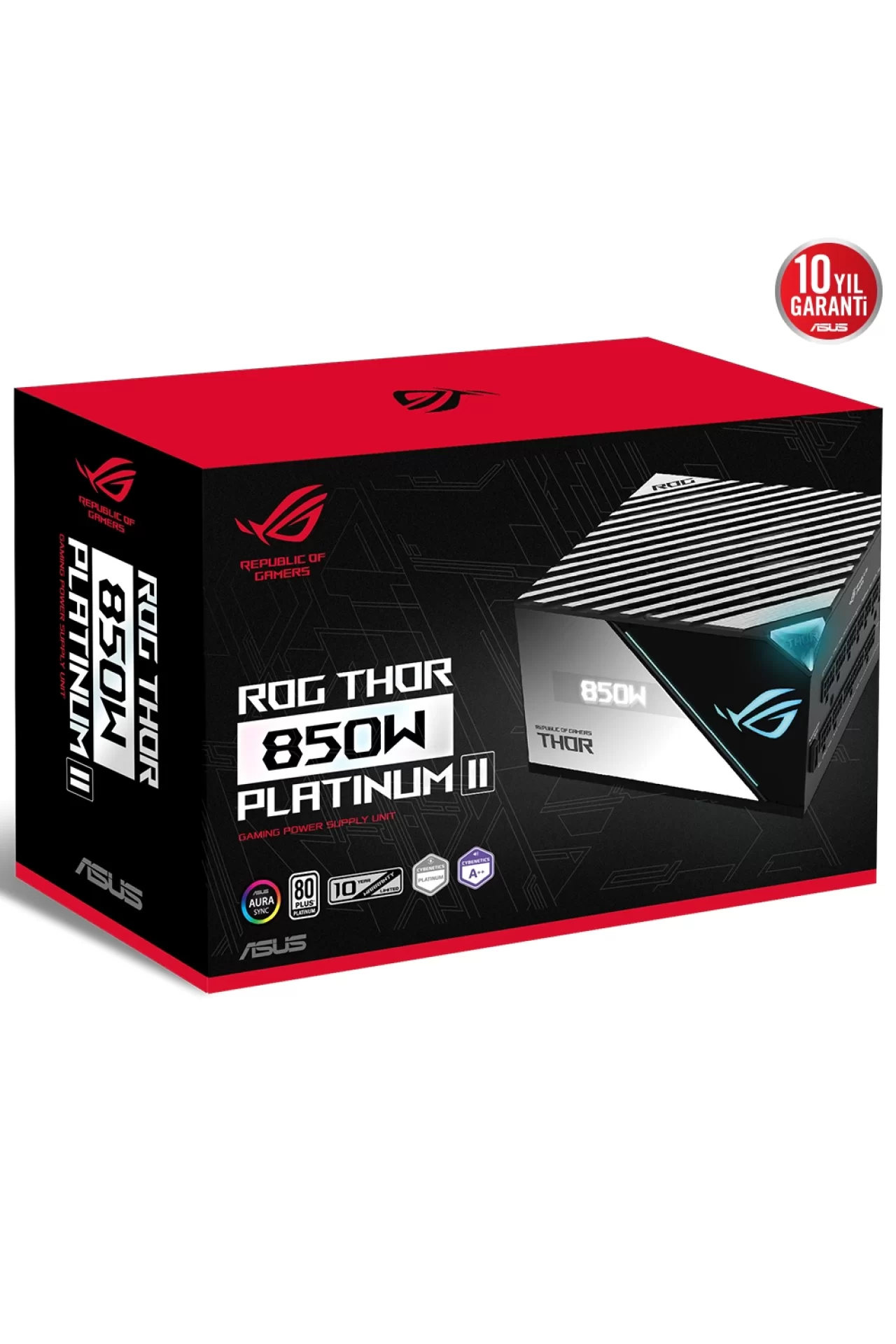 Asus ROG Thor 850P2 80+ Platinum ARGB Full Modüler 135mm Fanlı PSU