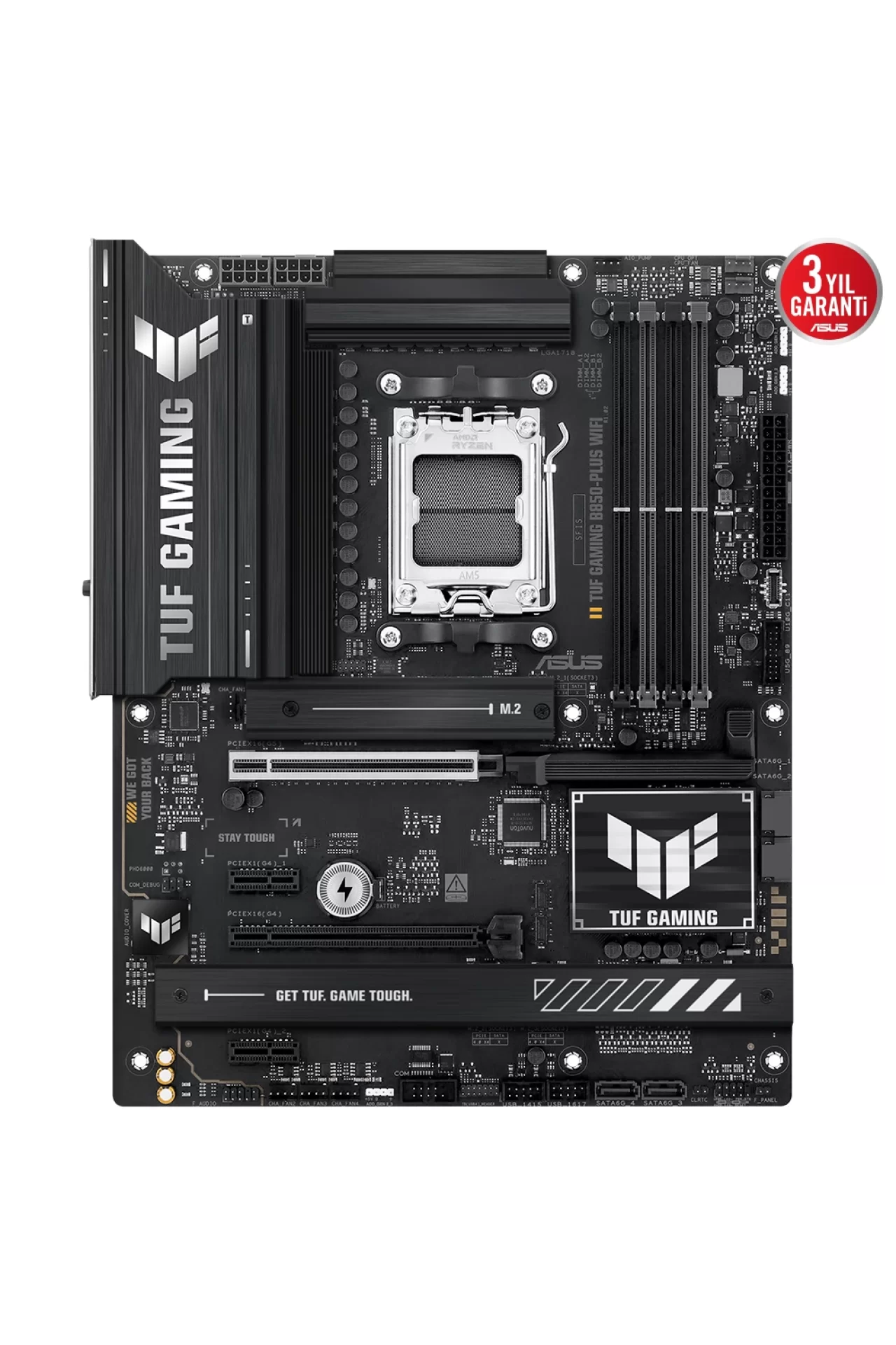 Asus TUF Gaming B850-PLUS WiFi 8000MHz (OC) DDR5 Soket AM5 M.2 HDMI DP ATX Anakart