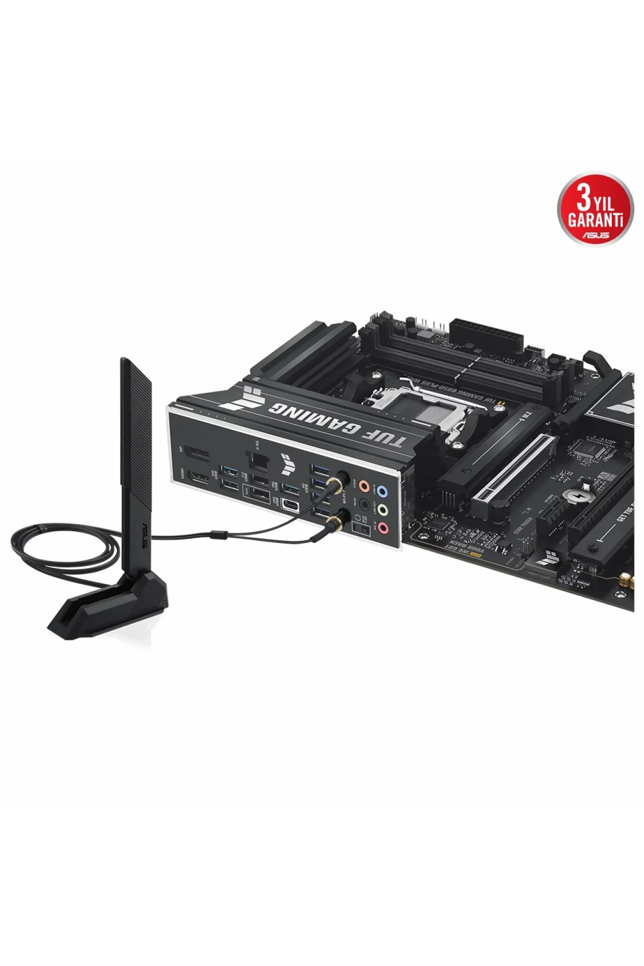 Asus TUF Gaming B850-PLUS WiFi 8000MHz (OC) DDR5 Soket AM5 M.2 HDMI DP ATX Anakart