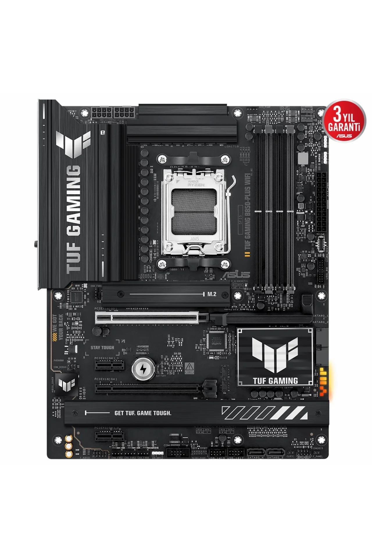 Asus TUF Gaming B850-PLUS WiFi 8000MHz (OC) DDR5 Soket AM5 M.2 HDMI DP ATX Anakart