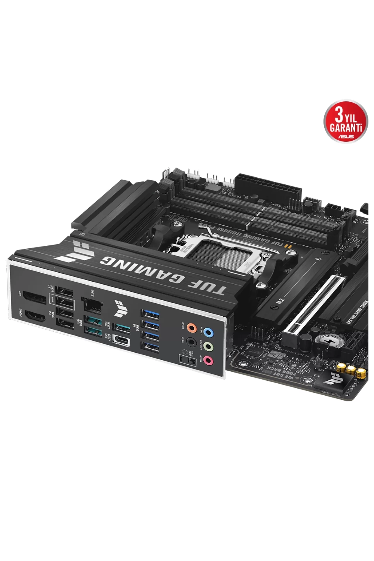 Asus TUF Gaming B850M-PLUS WiFi 8000MHz (OC) DDR5 Soket AM5 M.2 HDMI DP mATX Anakart
