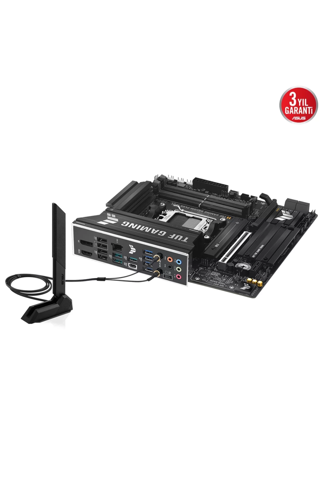 Asus TUF Gaming B850M-PLUS WiFi 8000MHz (OC) DDR5 Soket AM5 M.2 HDMI DP mATX Anakart