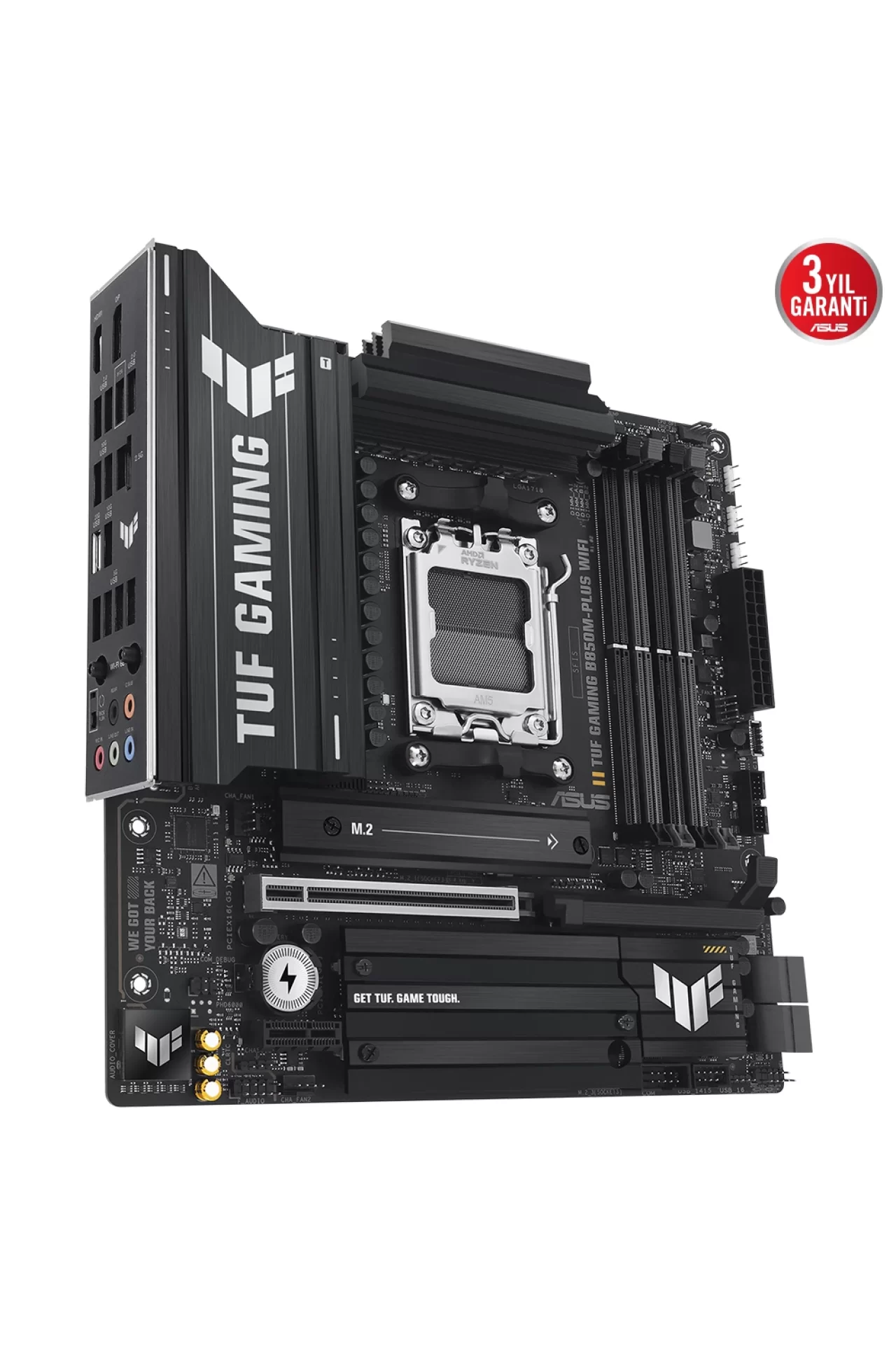 Asus TUF Gaming B850M-PLUS WiFi 8000MHz (OC) DDR5 Soket AM5 M.2 HDMI DP mATX Anakart