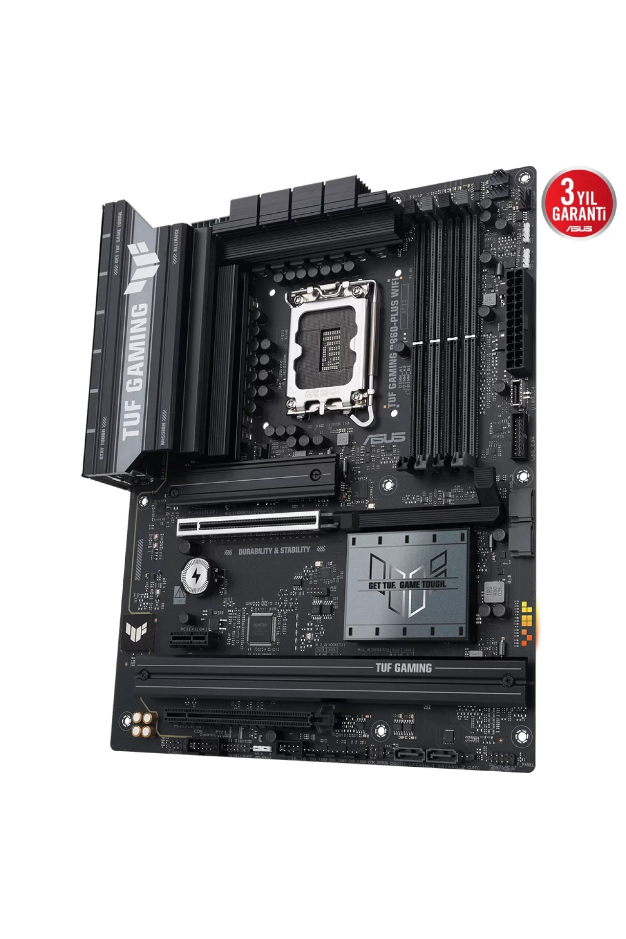 Asus TUF Gaming B860-PLUS WiFi 8666MHz (OC) DDR5 Soket LGA1851 M.2 HDMI DP ATX Anakart