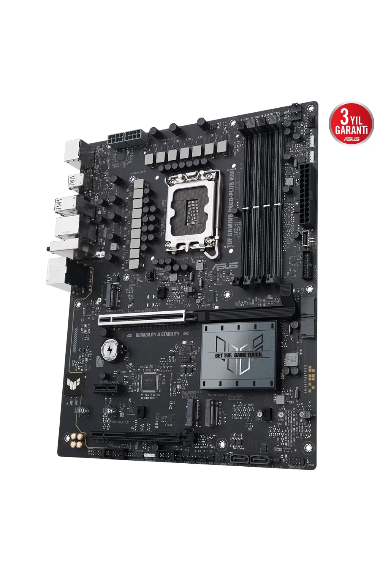 Asus TUF Gaming B860-PLUS WiFi 8666MHz (OC) DDR5 Soket LGA1851 M.2 HDMI DP ATX Anakart